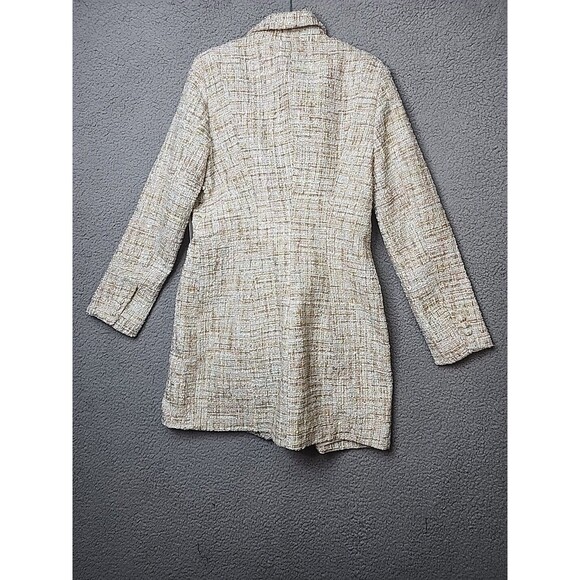 JASON WU Women's Medium Tweed Metallic NWT Double Breasted Long Sleeve Blazer - Picture 10 of 14